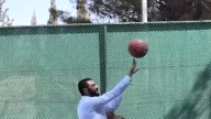 Syrian president plays basketball with US military officials