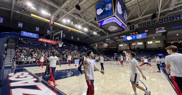 Gonzaga men's basketball team moves up six spots in AP poll