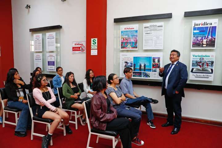 Alumnos de Periodismo de la Universidad Antonio Ruiz de Montoya y Universidad Santiago Antúnez de Mayolo de Huaraz participan de la experiencia Vive Andina