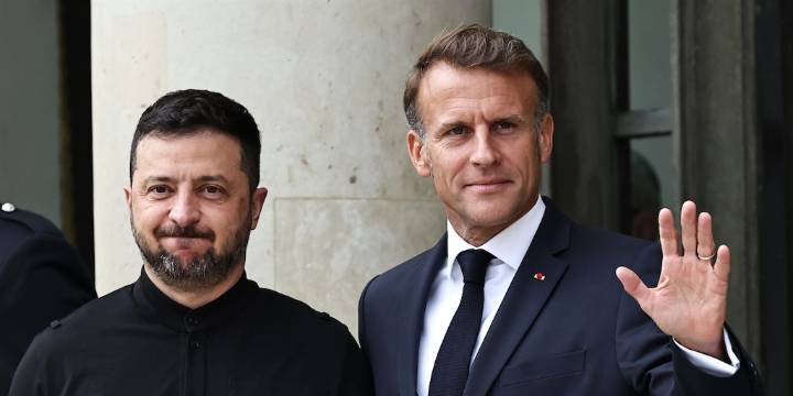 Emmanuel Macron recibirá el lunes a Volodimir Zelensky en París: hablarán de “las condiciones para una paz justa y duradera” en Ucrania