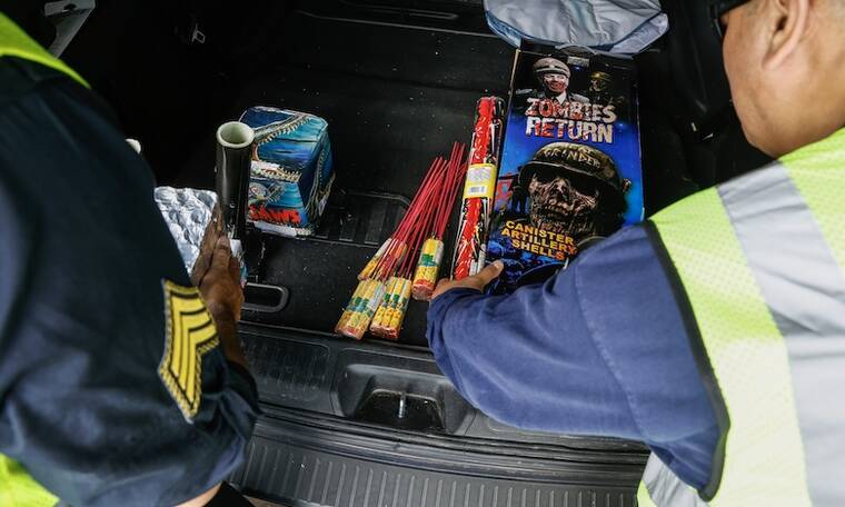 510 pounds of illegal fireworks collected at Waipahu buyback event