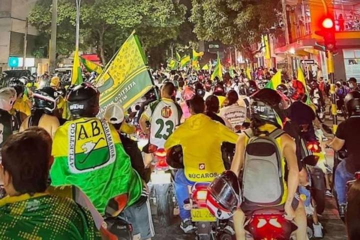 En vivo: así avanza el gran banderazo de la hinchada del Atlético Bucaramanga