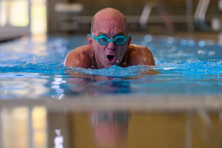 Olympian encourages older swimmers to return to the pool