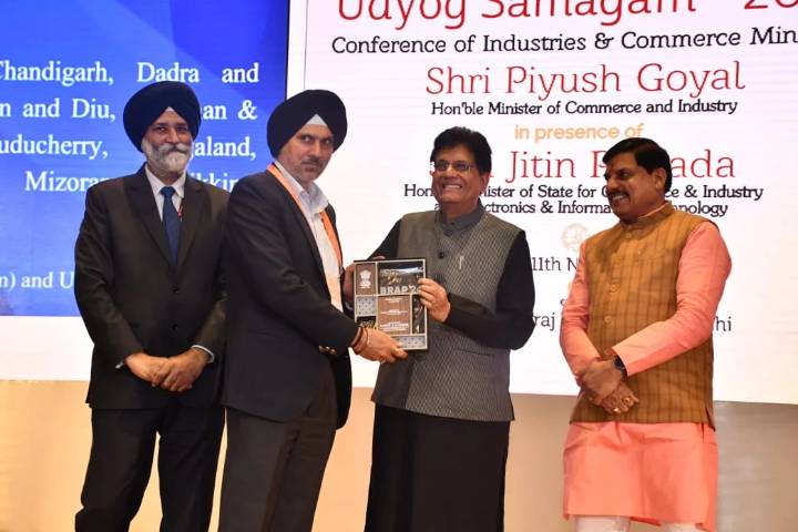 J&K Govt awarded top achiever in EoDB, BRAP at Udyog Samagam 2025