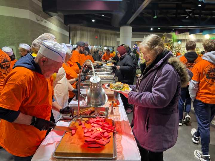 CBS 58 goes inside the kitchen with volunteers as they prep to feed thousands for Thanksgiving Racine