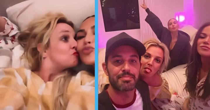 Britney Spears reaparece en pijamada con Kim y Khloé Kardashian