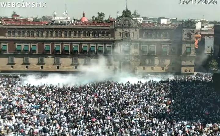 Marcha Generación Z: ¿Qué tanta gente hubo en el Zócalo de la CDMX?; Webcams captan movilización
