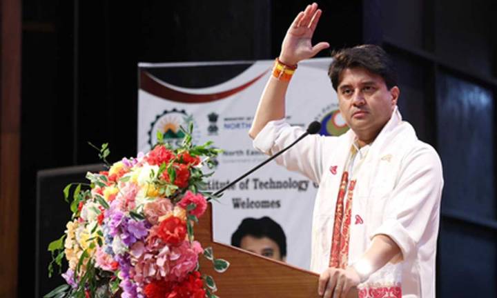 Jyotiraditya Scindia flags off work on projects worth Rs 635 crore in Assam