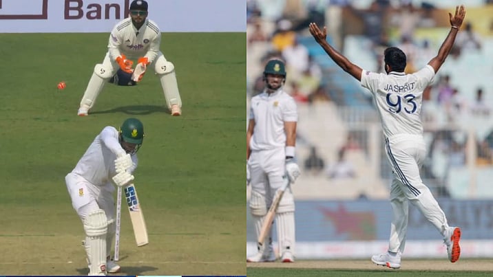 IND vs SA 1st Test: CLEAN BOWLED! Jasprit Bumrah Stuns MI Teammate Ryan Rickelton With A Cracker; Video