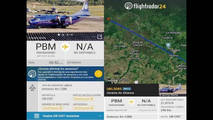 No fue un avión gringo ni nada que se le parezca