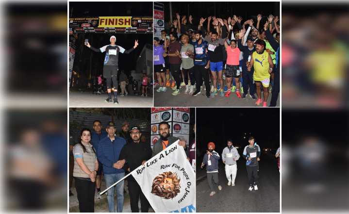 Sports Minister, Advisor To CM Lead 3rd Jammu Midnight Marathon At M.A Stadium To Boost Fitness Movement Across J&K