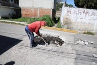 Supervisa Omar Muñoz trabajos en puente-alcantarilla de importante vialidad del municipio