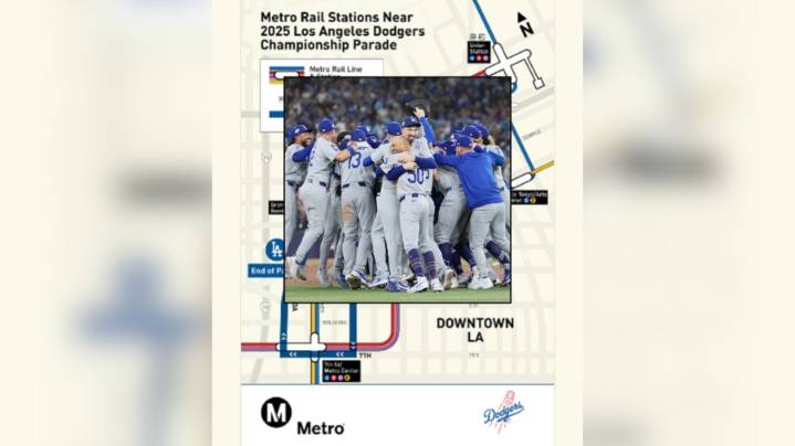How to use L.A. Metro to celebrate at Dodgers World Series parade