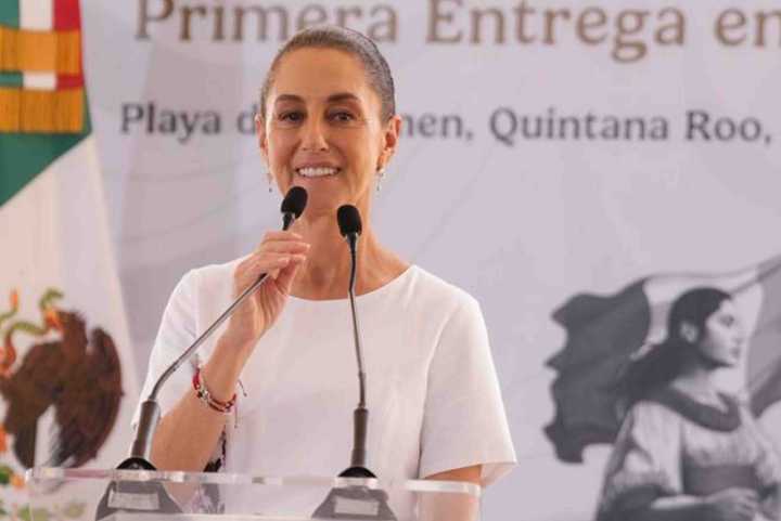 Sheinbaum promete gasolina más barata en el sureste con el Tren Maya de carga