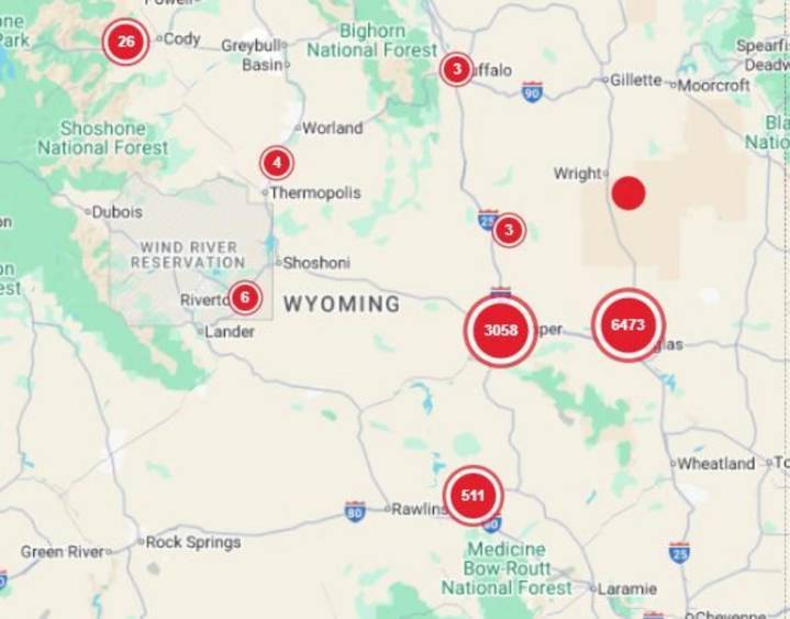 Outage Impacts 55,000 Customers In Central Wyoming Today