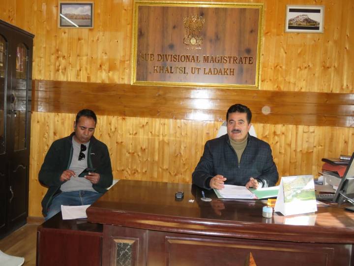 SDM Khaltse chairs meeting with officers of Sub Division Khaltse