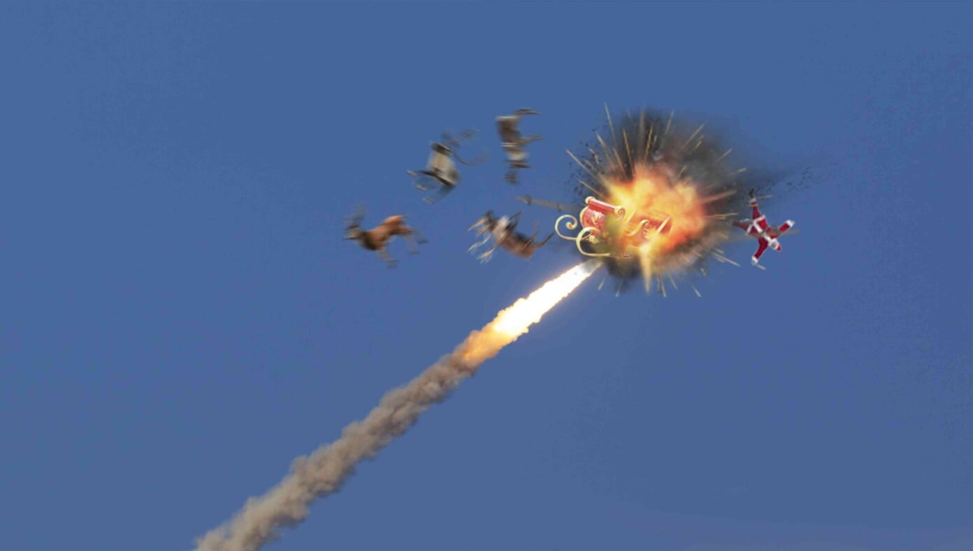 Santa’s Sleigh Mistakenly Shot Down By Ukrainian Missile