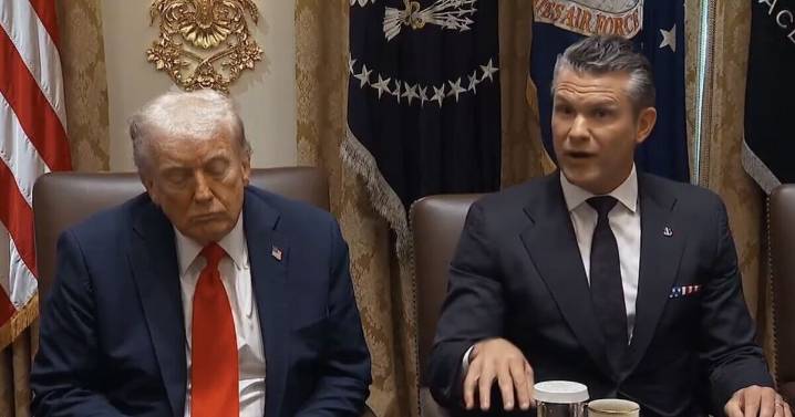 Moment Donald Trump accused of ‘falling asleep’ on live TV again 