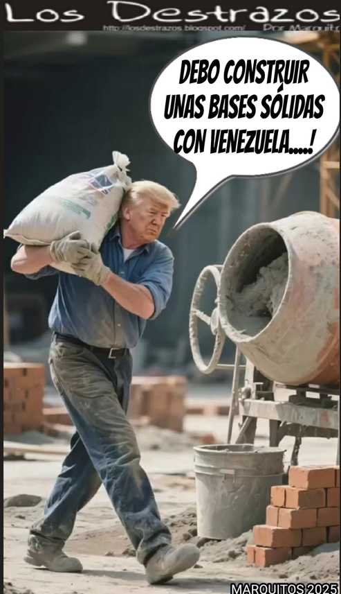 (Caricatura) Los Destrazos por Marquitos: Y tiene que echarle bastante cemento.