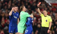 Premier League explain astonishing red card as Everton end Man Utd's unbeaten record