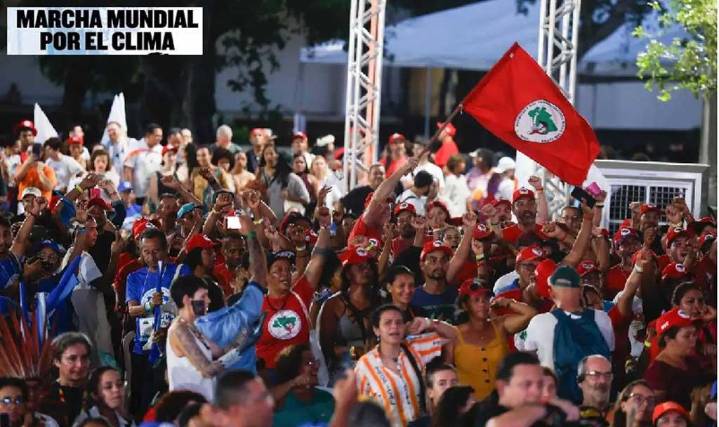 Marcha Mundial por el Clima en amazónica ciudad brasileña de Belém