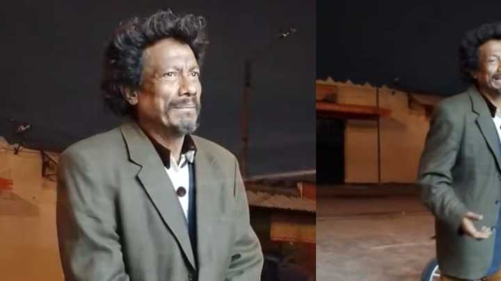 Hombre quien asegura ser imitador de ‘Yo me llamo Juan Gabriel’ vive en las calles de Bogotá