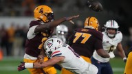 Arizona forces 5 turnovers, spoils rival Arizona State's Big 12 repeat title hopes with 23