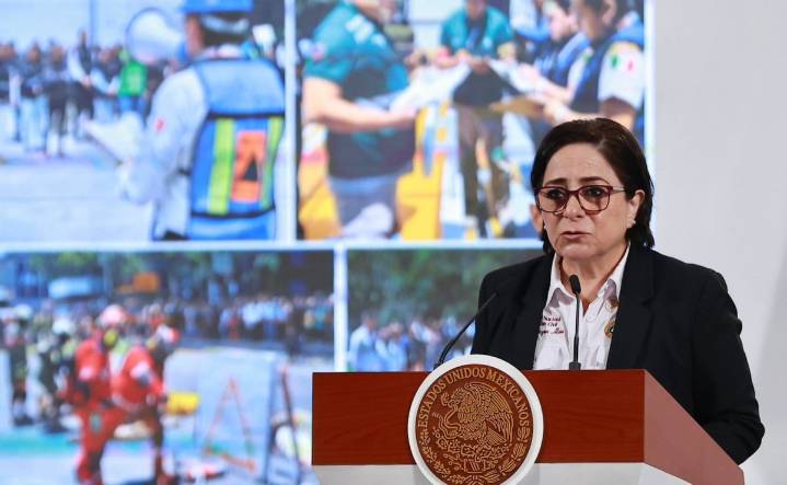 Coordinadora Nacional de Protección Civil llega a Hidalgo; encabeza acciones de prevención por alerta de fuertes lluvias