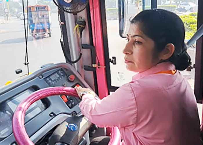 Women empowerment: Gujarat gets its first female driver behind wheel of BRTS bus