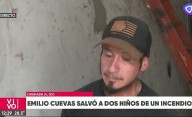 Héroe: rescató a dos niños y dos perros de un incendio y terminó internado