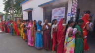 Indians vote in a state election in Bihar seen as key test for Prime Minister Modi