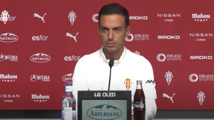 Borja no descarta convocar a Otero, y apuesta por Álex Diego y Manu: «Tiene margen de mejora, puede jugar en varias posiciones en el Sporting»