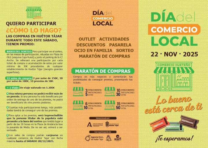 Huétor Tájar celebrará este sábado el Día del Comercio