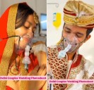 'Pradhushan: Ek prem katha' Watch this Delhi couple's 'oxygen mask' wedding photoshoot!