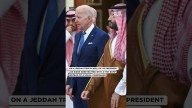 Watch: Trump Grabs Saudi Prince’s Hand, Goes On Rant About Biden’s Fist Bump With MBS