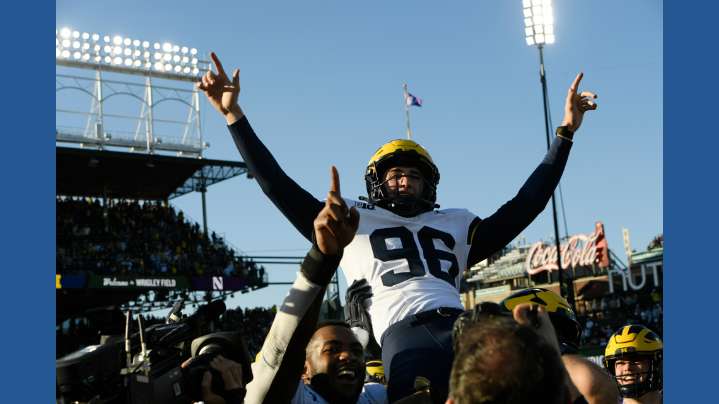 Zvada's 31-yard field goal as time expires lifts No. 18 Michigan over Northwestern 24