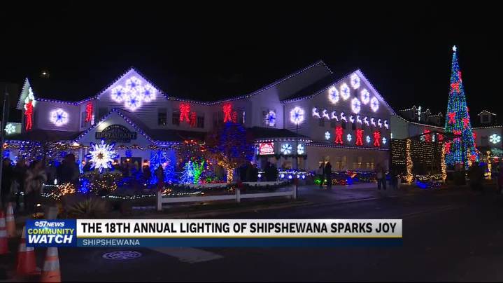 Annual lighting ceremony in Shipshewana