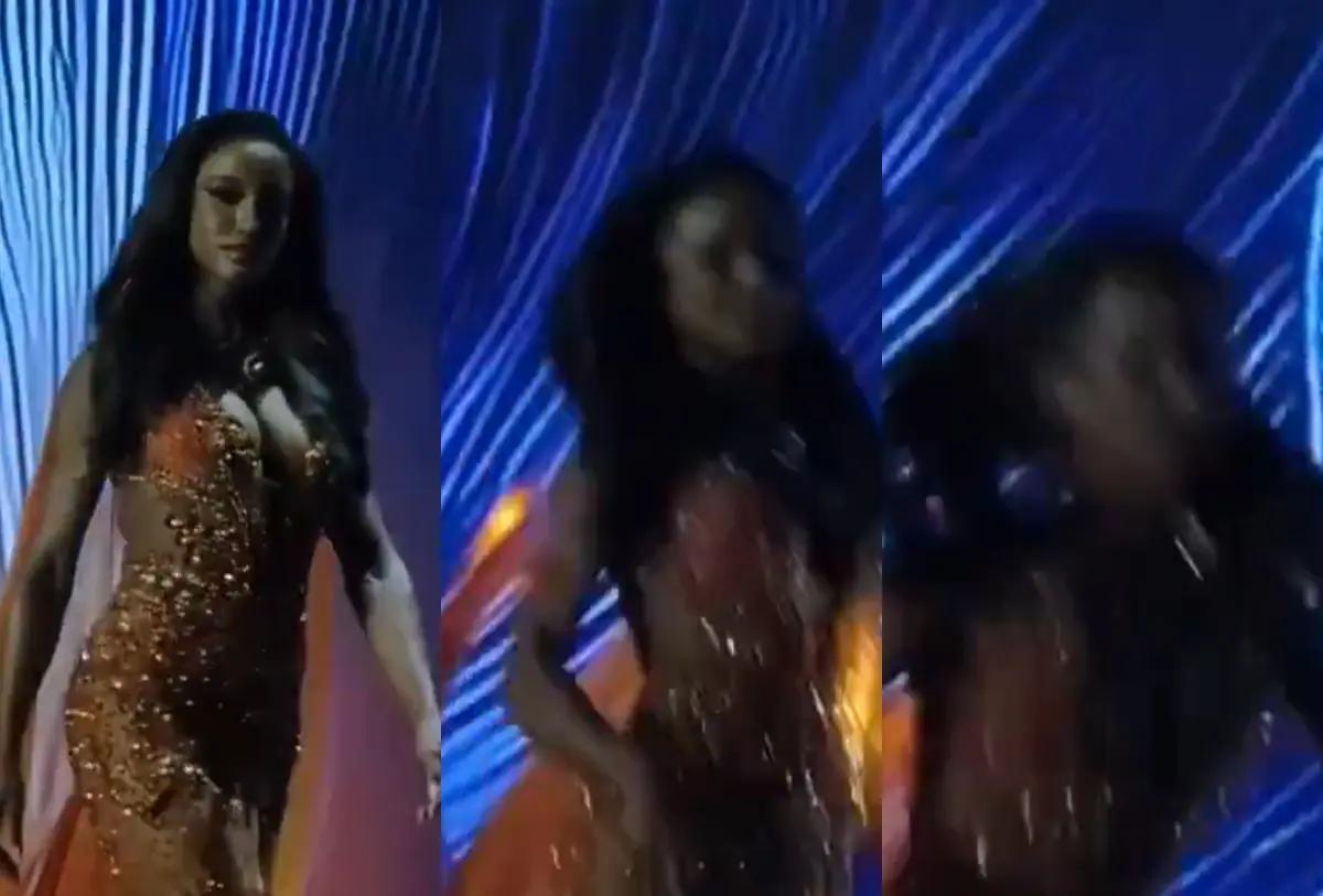 Así fue la aparatosa caída de Miss Jamaica en Miss Universo (VIDEO)