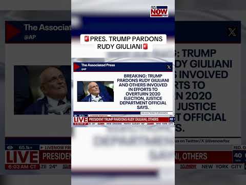 President Trump pardoned Rudy Giuliani.