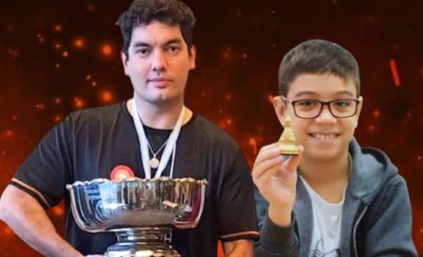 Mañana será la presentación del duelo del año de ajedrez entre Faustino Oro y Sandro Mareco