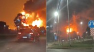 Explosión e incendio en una fábrica en Ezeiza