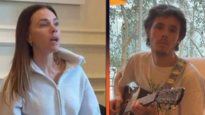 Victoria Beckham Performs Spice Girls Classic With Son Cruz!