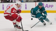 Wings get third victory on road trip with 3-2 shootout win in San Jose