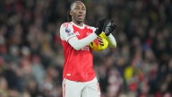 Too Eze: Midfield star's hat trick helps Arsenal beat Spurs and take 6