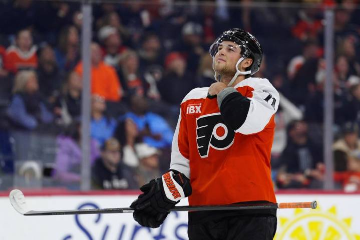 Flyers Notebook: Sean Couturier returns, Tyson Foerster out injured