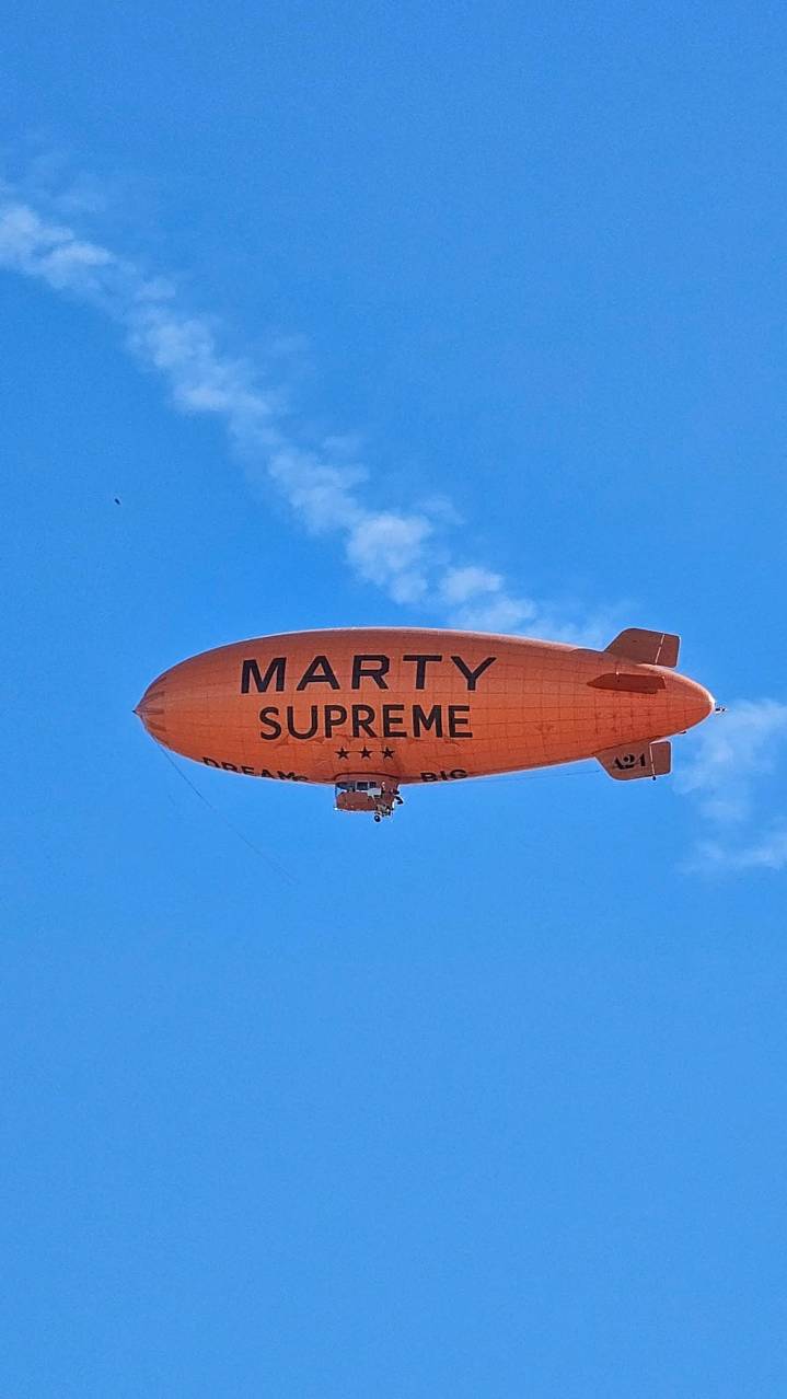Blimp for new Timothée Chalamet movie spotted over Maricopa