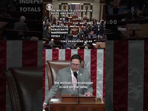 House passes measure to compel DOJ to release Epstein files #shorts