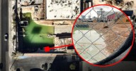 Mystery green pond sparks concern at Vegas Loop construction Site