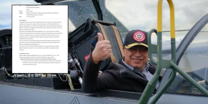 Fiscalía Anticorrupción de Suecia recibió petición para investigar presunto soborno trasnacional en la venta de aviones Gripen a Colombia