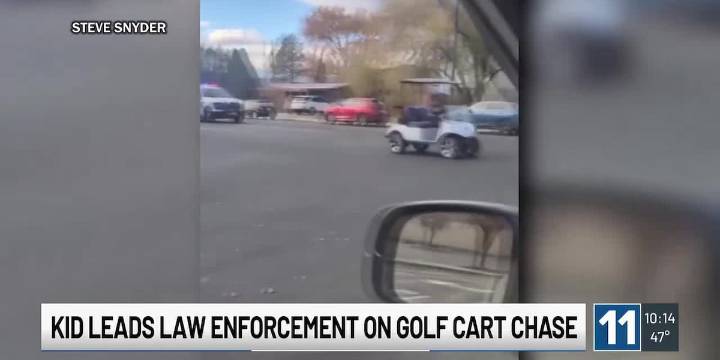 Child leads Colorado law enforcement on chase in stolen golf cart